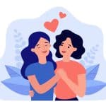 13855595 Couple of young women lovers